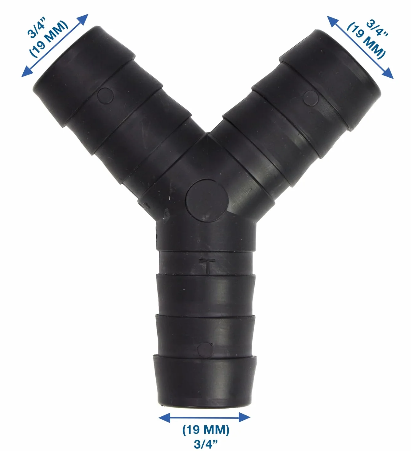 VARIOSAN 2-drożny rozdzielacz Y 11152, 3/4" (19 mm), do węży odpływowych, w zestawie zaciski do węża