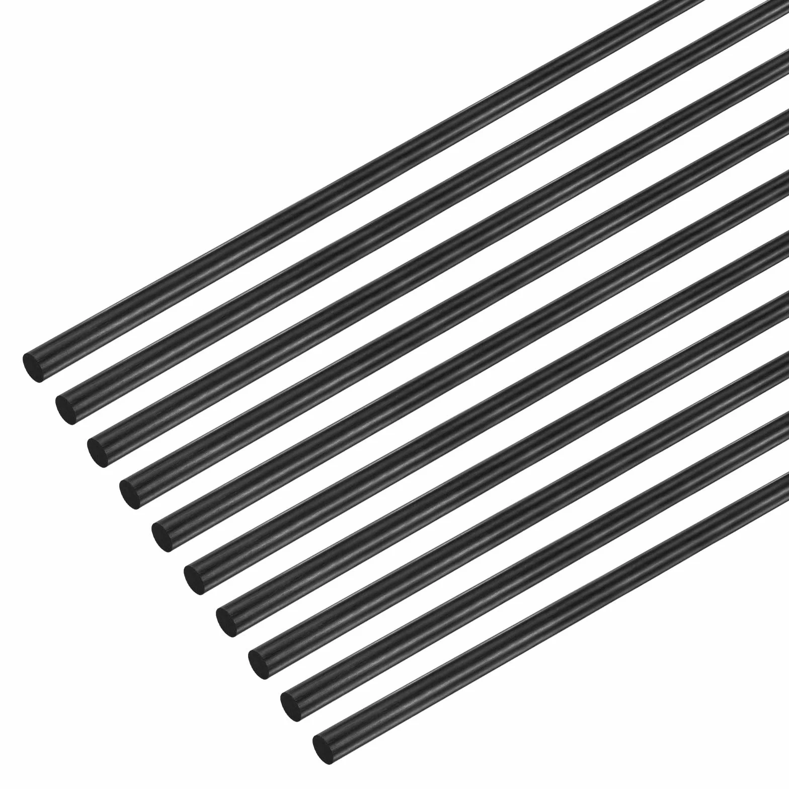 M METERXITY 10 prętów z włókna węglowego 300 Mm Długość 2 Mm Średnica Solidny Matowy Słupek Do Samolotów RC DIY Ramiona Quadcopter Tuboss [11.81 x 0.08 CAL]