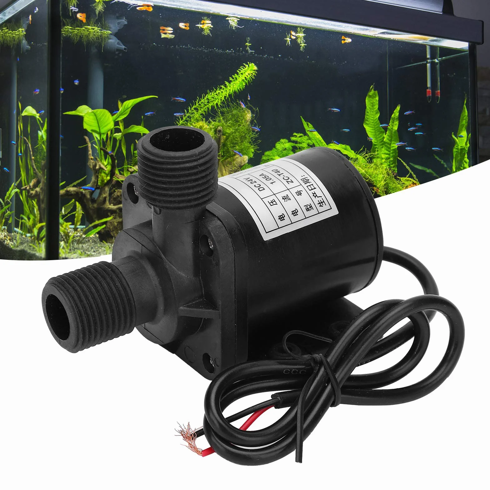 24 V mała pompa wodna, mini pompa cyrkulacyjna DC bezszczotkowy IP68 1320L/H Wodne narzędzia hydrauliczne
