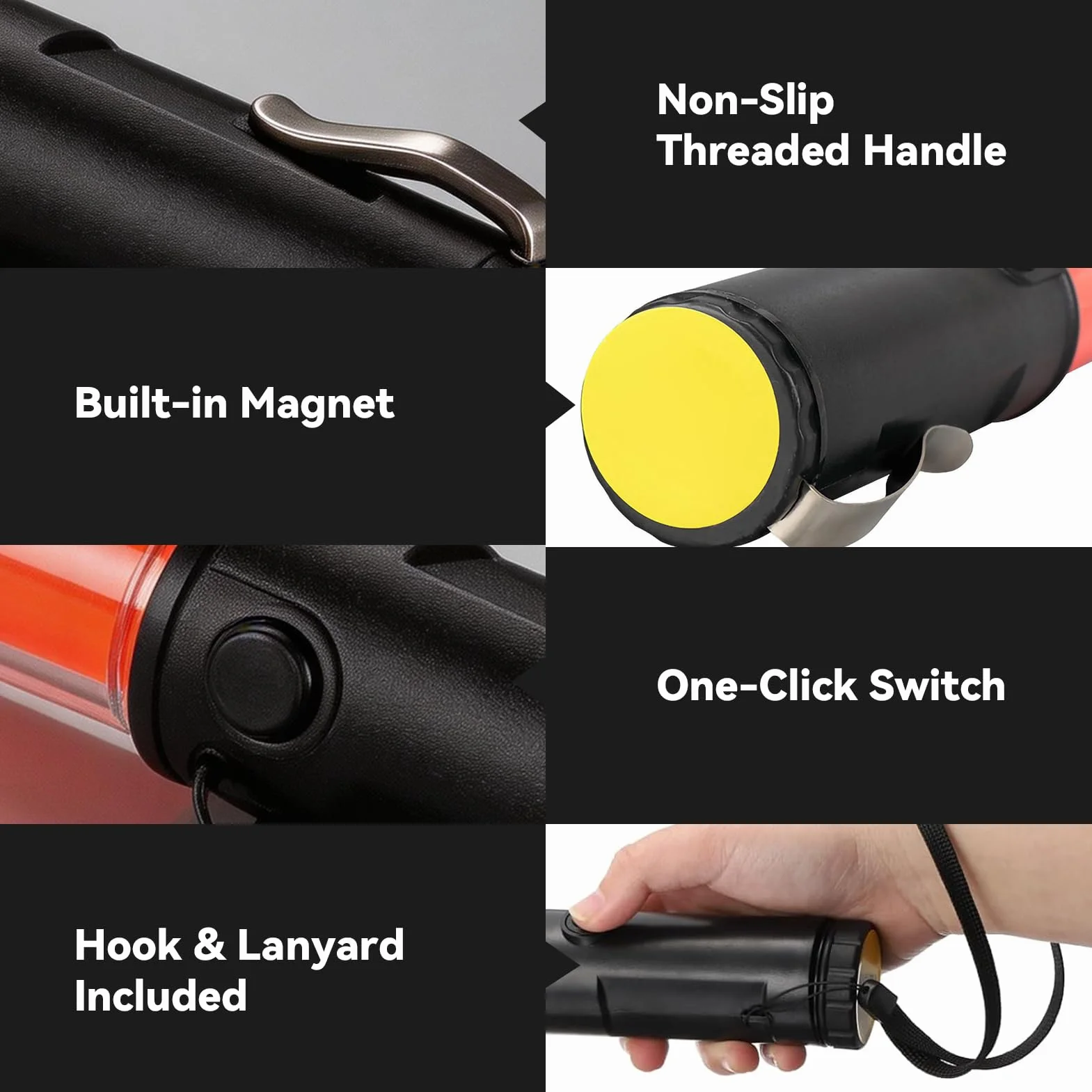 26cm Signal Safety Traffic Baton LED Light Traffic Control Wand z 3 trybami migotania Produkty transportowe na wypadek awarii