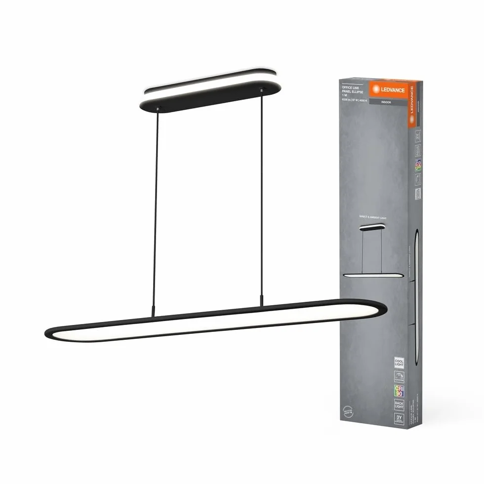 LEDVANCE Office Line Panel Ellipse 57W 940 Black