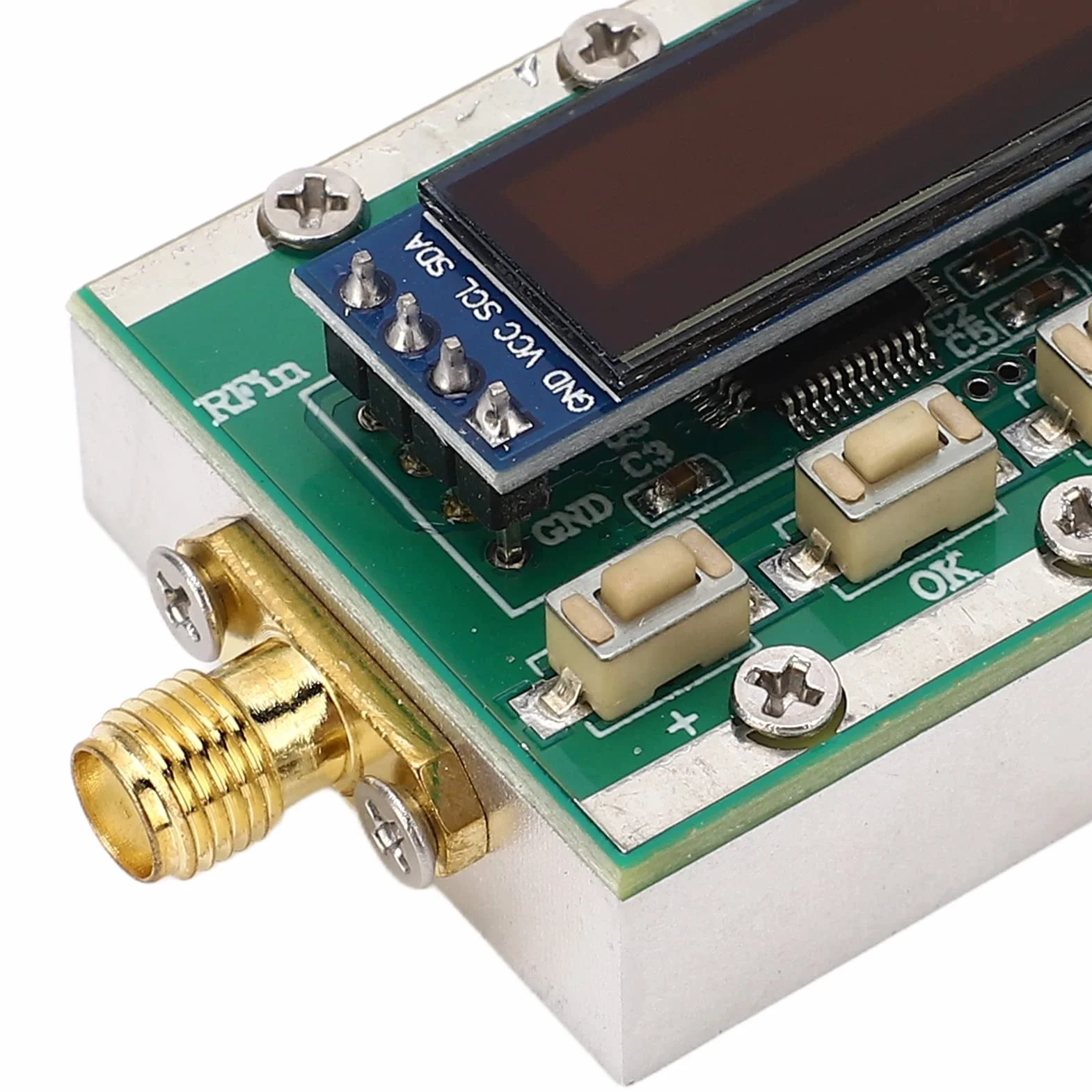 Programowalny Tłumik RF 0-31dB, Krok 1dB, 1-3800MHz, Sterowanie za pomocą Komputera PC, Interfejs RP SMA dla Instrumentów, Impedancja 50Ω, Zasilacz MiniUSB 5V