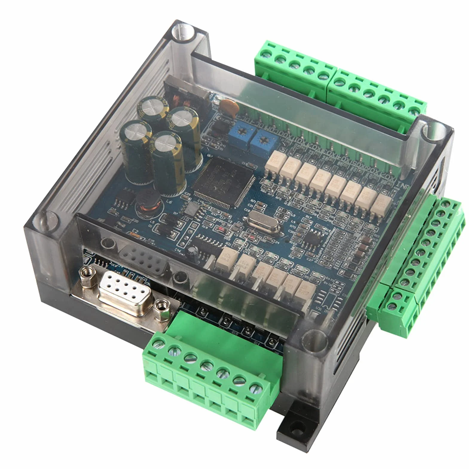 Przemysłowa tablica sterowania, FX3U-14MT analogowa 6AD+2DA 24 V 1 A PLC przemysłowa programowalna płytka sterująca programowalne wyjście przekaźnika kontrolera logicznego