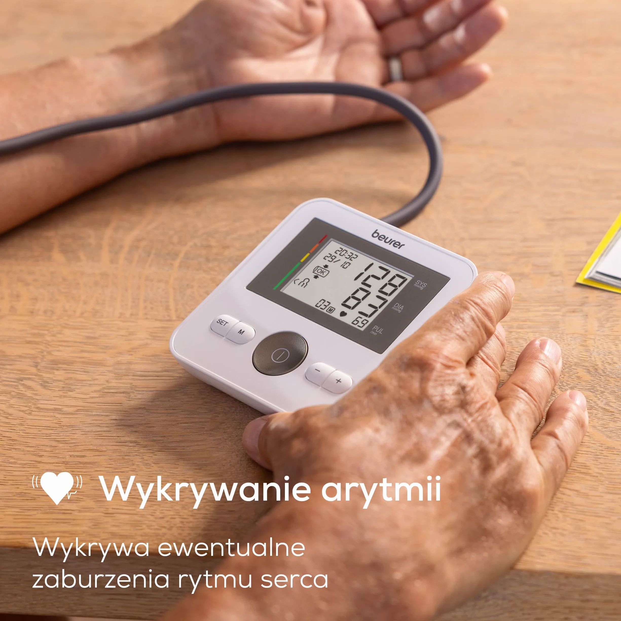 Beurer BM 27 ciśnieniomierz naramienny mankiet 22-42 cm wykrywanie arytmii Apple Health