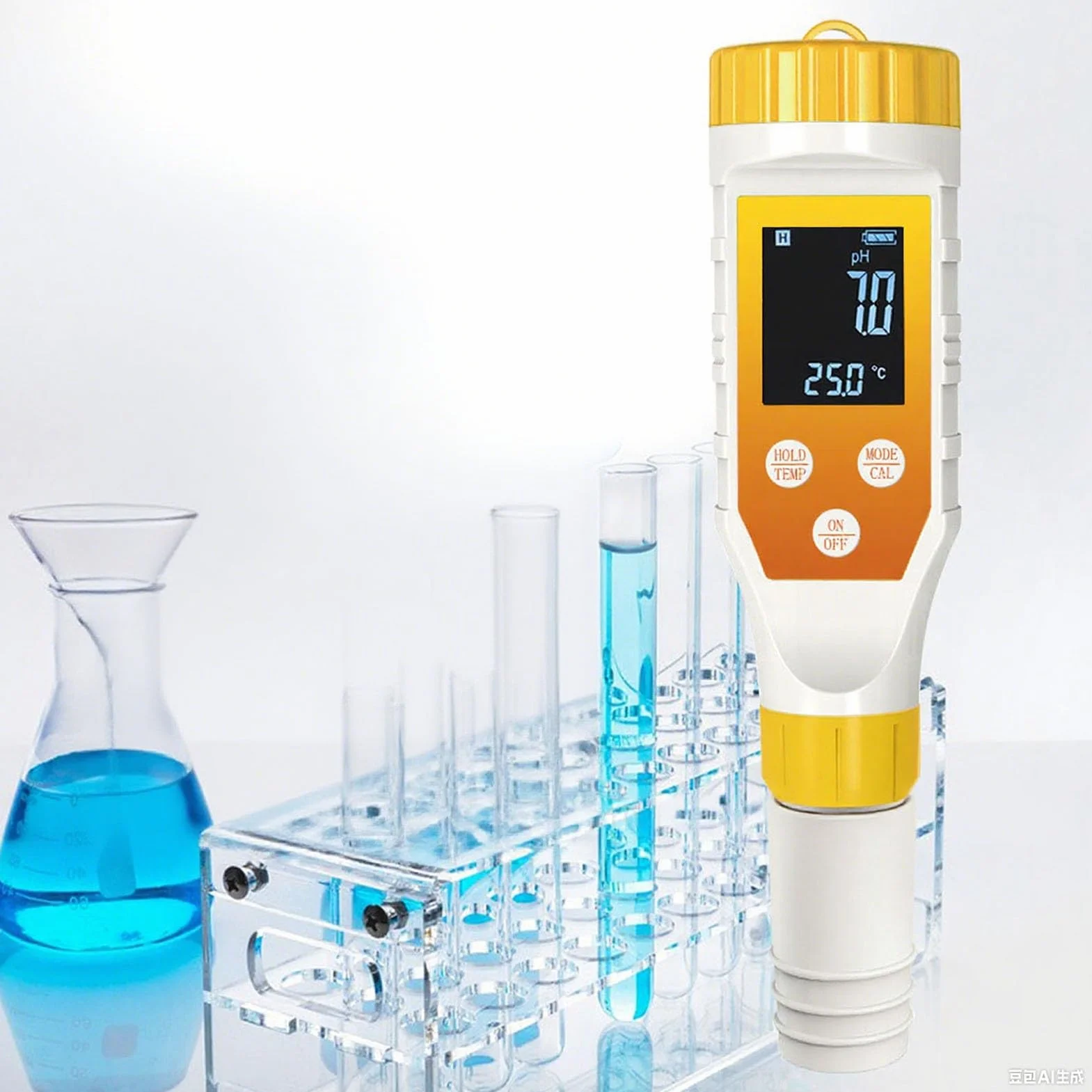 Tnfeeon Tester Wody Wodoru 7 w 1 Miernik PH H2/TDS/EC/ORP/SALT/TEMP ATC Podświetleniem