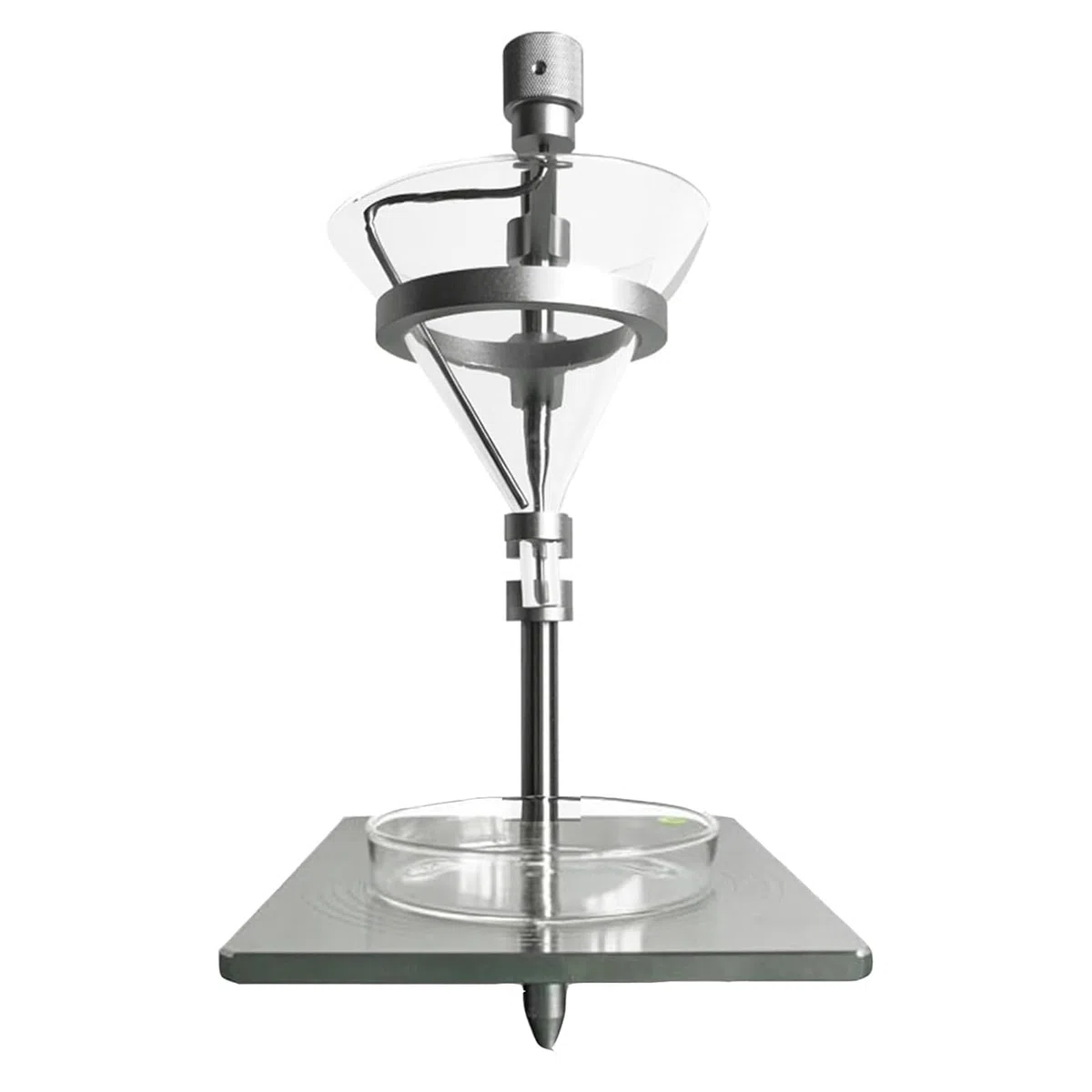 Tester kąta spoczynku proszku, przyrząd pomiarowy o średnicy tarczy okrągłej 100 mm, dokładny pomiar do laboratoriów uczelni