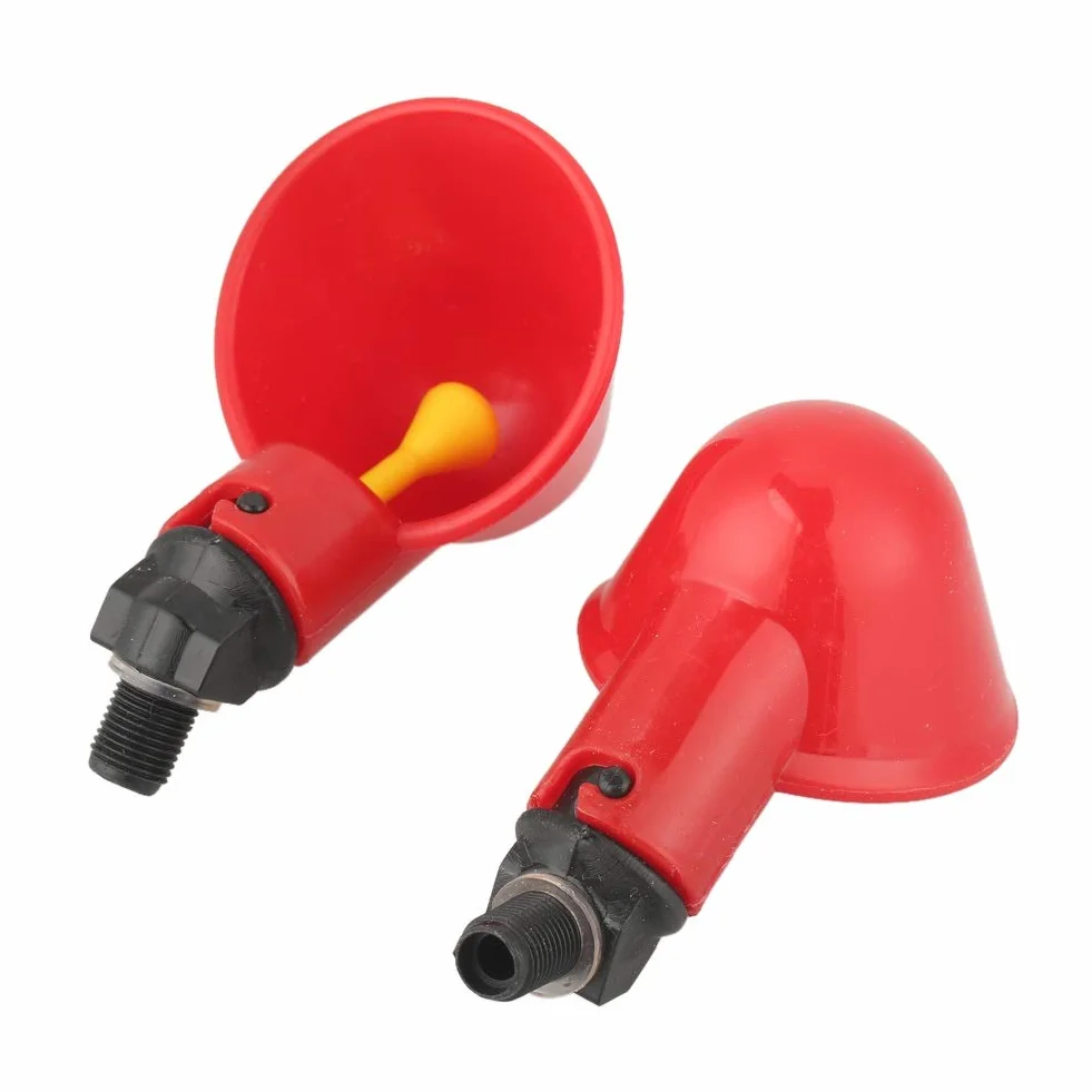 Nikou 10 szt. automatyczne kubki do picia kurczaka - kubki do picia wody drobiu, plastikowy karmnik do picia, podajnik pisklęta ptasiej kury, dla ptaków przepiórczych zwierząt domowych kurczaka