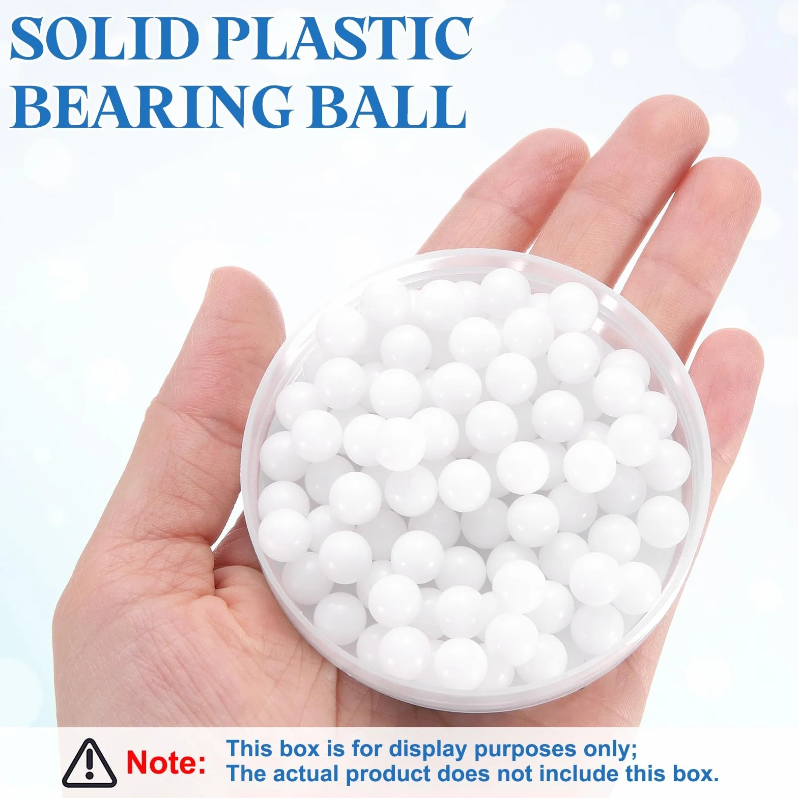 QUARKZMAN 100 szt. POM Łożyska Kulki 8mm Pełne Plastikowe Kulki, Precyzyjne Kulki POM