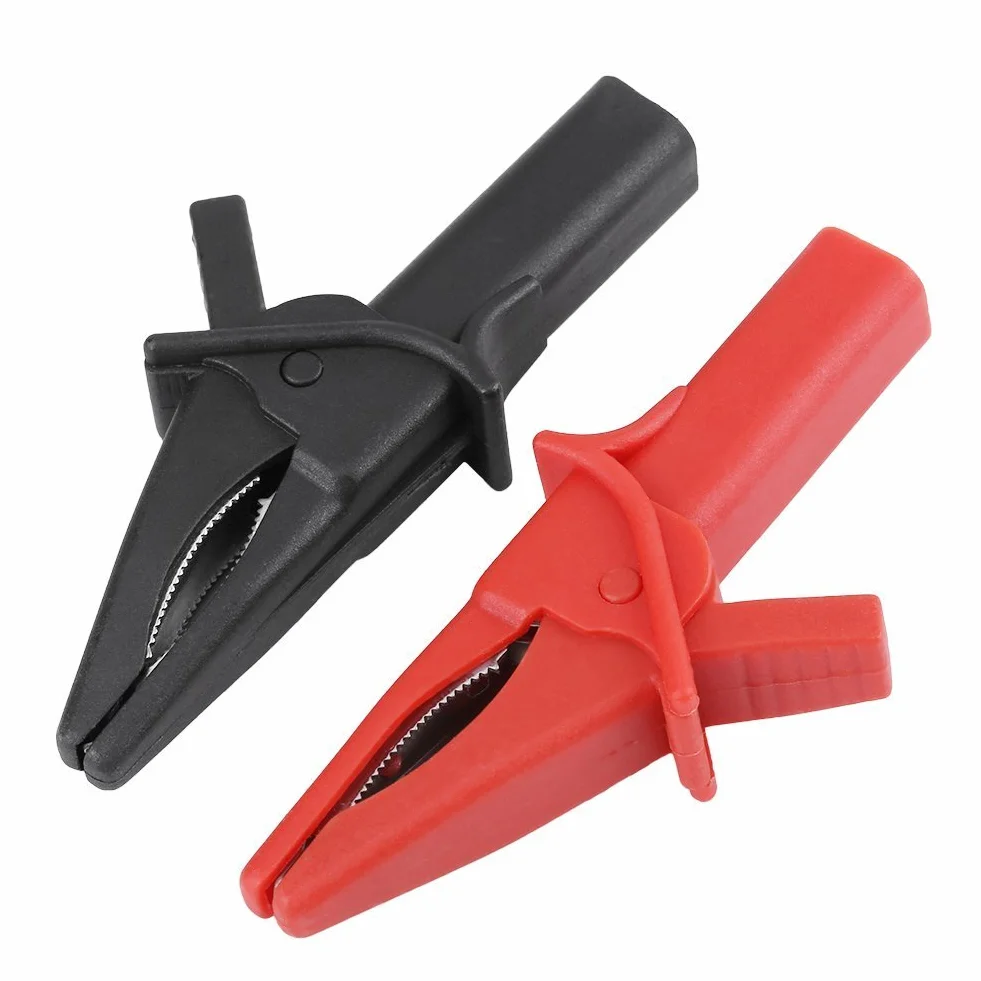 Zaciski krokodylkowe DSO3064 HT18A Gator Clip czerwony czarny do oscyloskopu