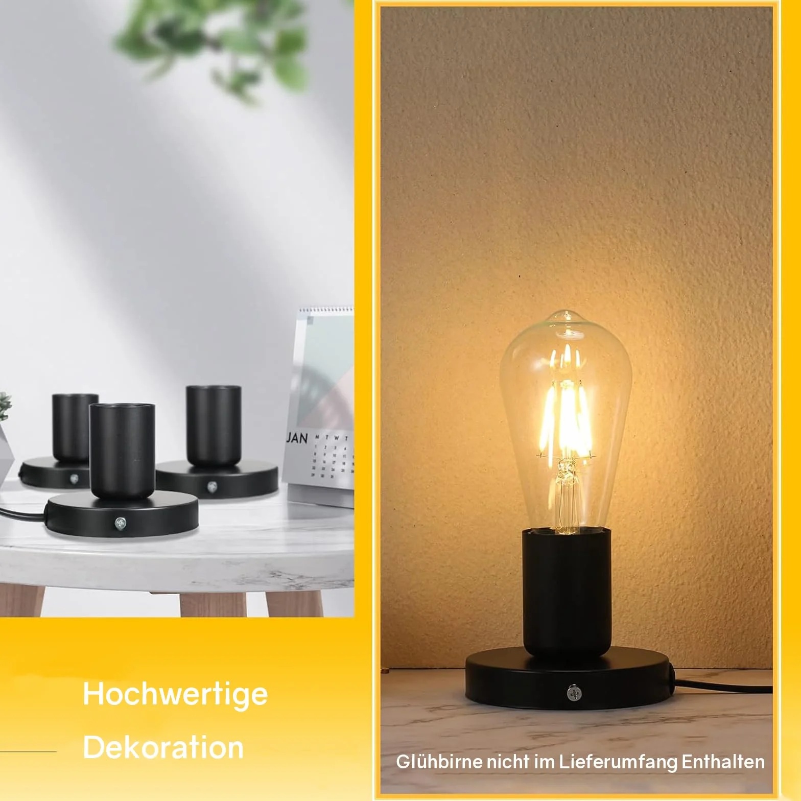Powice Oprawa lampy E27 z przełącznikiem, oprawa E27, biała, z kablem sieciowym 3,5 m, pierścień śrubowy, przełącznik do projektów DIY, zawieszenie lampy wiszącej