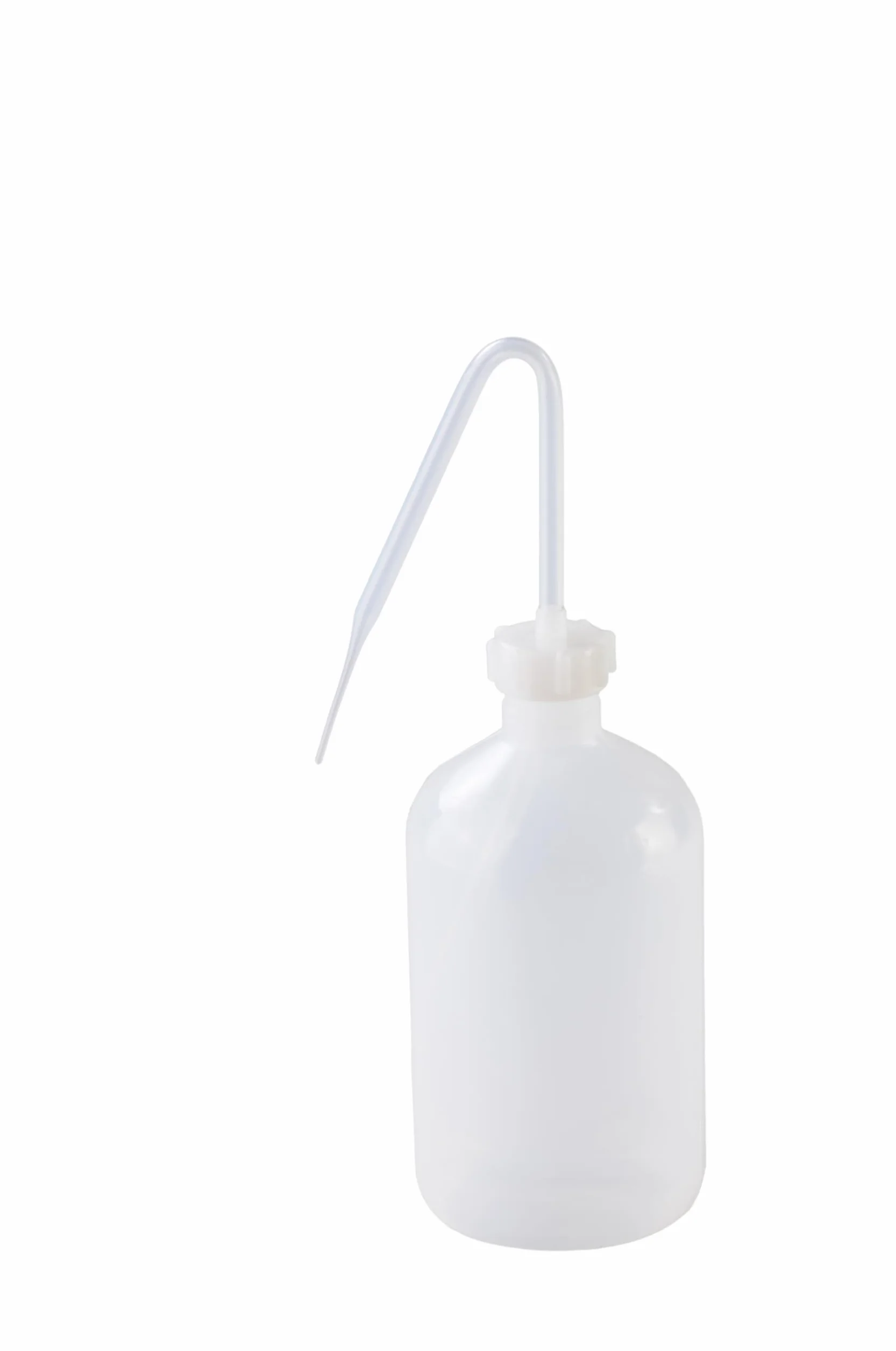 hünersdorff Butelka do wyciskania 500 ml, LD-PE, nadaje się do kontaktu z żywnością, do szczególnie precyzyjnego dozowania, ze stabilną rurką natryskową, do kuchni, laboratorium lub hobby, przezroczysta