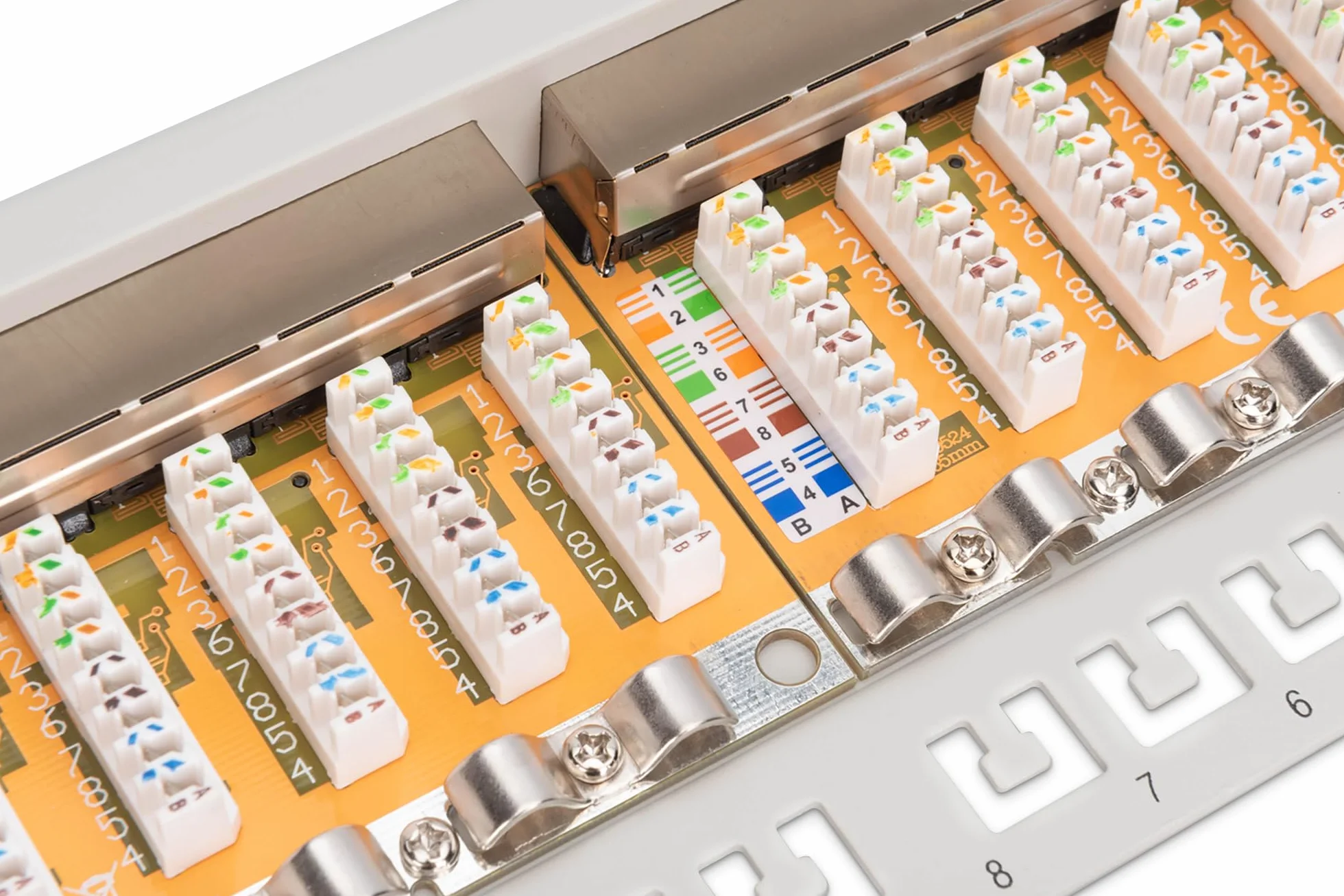 DIGITUS Patchpanel 19 cali Cat-6 24 porty RJ45 ekranowany LSA 1HE szary