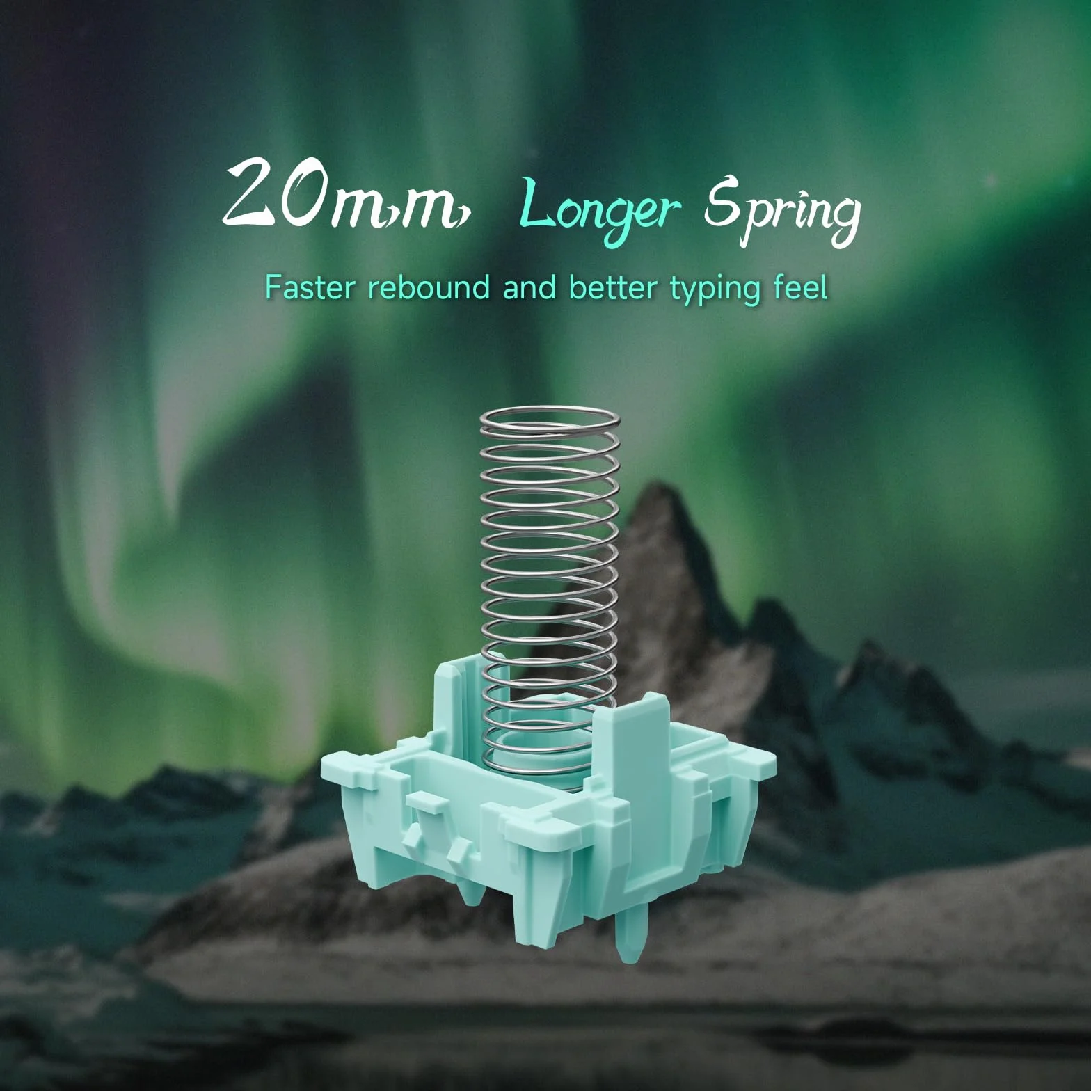 Gateron Magnetic Jade Pro Przełączniki Klawiaturowe Liniowe Fabrycznie Smarowane 20mm Skok Dłuższa Sprężyna
