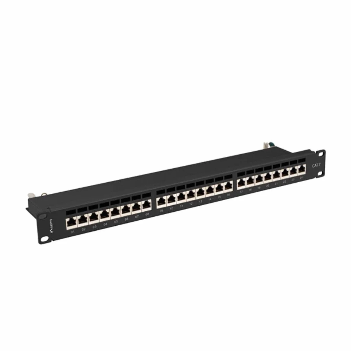 Lanberg Panel Patch 24 Port 1U Cat.7 FTP Black PPS7-1024-B